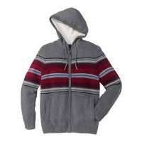 Вязаный кардиган Regular Fit с капюшоном (серый меланж) 