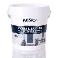 Краска HUSKY для стен и потолков матовая влагостойкая 0,9 л Super Paint