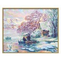 Раскраска Schipper Горное озеро зимой