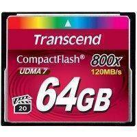 Карта памяти Compact-Flash Transcend TS64GCF800