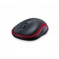 Компьютерная мышь Logitech M185 черно-красный
