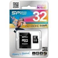 Карта памяти Silicon Power SP32GBMSDC10