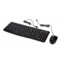 Комплект клавиатура+мышь Logitech MK120 черный