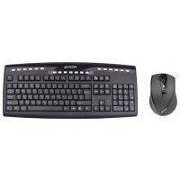 Клавиатура A4Tech 9200F GlassRun Wireless V-Track Desktop (черный)
