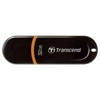 Флэш диск Transcend JetFlash 300 32GB черный/оранжевый (TS32GJF300)