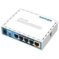 Wi-Fi роутер MikroTik , 802.11a/b/g/n/ac, 2.4 / 5 ГГц, до 493 Мбит/с, LAN 5x100 Мбит/с, WAN 1x100 Мбит/с, внутренних антенн: 1x1.5дБи, 1xUSB 2.0 (RB952Ui-5ac2nD) hAP AC lite