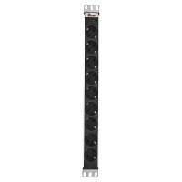 блок розеток 19" Rem-16, 9 Shuko, вход Schuko, 16A, IP20, шнур 3м R-16-9S-I-440-3