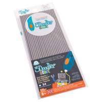 Эко-пластик к 3Д ручке 3DOODLER START, серый, 24 шт 3DS-ECO08-GREY-24