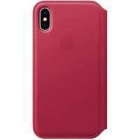 Чехол для iPhone Apple iPhone X Leather Folio Berry (MQRX2ZM/A)