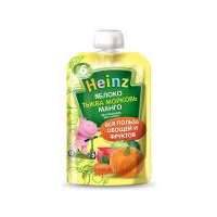 Пюре Heinz яблоко-тыква-морковь и манго с 6 месяцев, 90 гр 