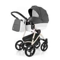 Коляска 3 в 1 Esspero Grand Newborn Lux (шасси Beige), цвет: grafite leatherette 