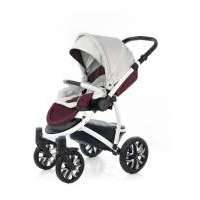 Коляска 3 в 1 Esspero Grand Discovery (шасси White), цвет: maroon leatherette 