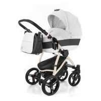 Коляска 3 в 1 Esspero Grand Newborn Lux (шасси Beige), цвет: white leatherette 