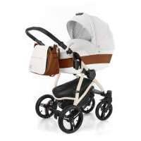Коляска 3 в 1 Esspero Grand Newborn Lux (шасси Beige), цвет: orange leatherette 