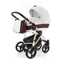 Коляска 3 в 1 Esspero Grand Newborn Lux (шасси Beige), цвет: maroon leatherette 