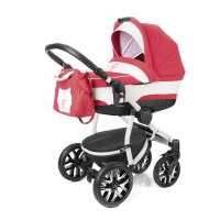 Коляска 3 в 1 Esspero Discovery (шасси White), цвет: red lux 