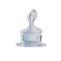 Соска Nuk Classic силиконовая с возд. клапаном для молока со сред. дыр. 6 мес+, р. 2 