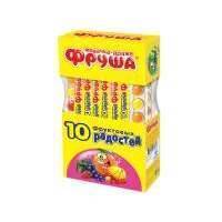 Жевачка-драже Сладкая сказка Фруша, 10 фруктовых радостей, 20 г