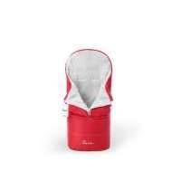Конверт в коляску Esspero Transformer White (натуральная 100% шерсть) Red 