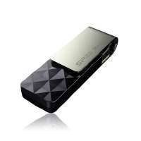 Флешка USB SILICON POWER Blaze B10 32Гб, USB3.0, черный и серый [sp032gbuf3b30v1k] SP032GBUF3B30V1K