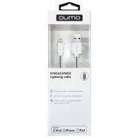 Кабель для iPod, iPhone, iPad Qumo MFI 8 pin, 1м, White (21710)