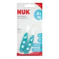 Мини-набор Nuk столовых приборов Easy Laerning полипропилен, цвет: бирюзовый 