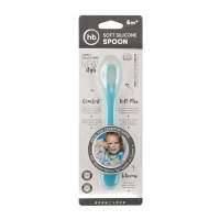 Ложка Happy Baby Soft silicone spoon полипропилен, цвет: синий 