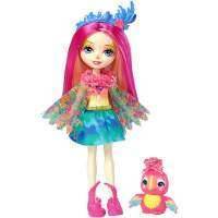 Куклы и пупсы Mattel Enchantimals FJJ21 Кукла с любимой зверюшкой – Пикки Какаду