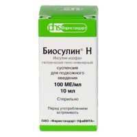 Биосулин Н сусп п/к 100ЕД/мл 10мл фл.№1.
