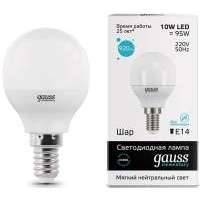 Лампа Gauss LED Elementary Globe E14, 10W4100