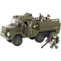 Конструктор Sluban M38-B0301 Армейский грузовик Сухопутные войска: Грузовик с солдатами