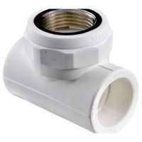 Полипропиленовые трубы и фитинги Valtec Тройник Valtec ПП с переходом 25 х 1/2"