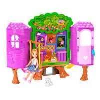 Игровой набор Barbie Семья Barbie Домик на дереве Челси 15 см 