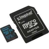 Карта памяти microSDXC KINGSTON Canvas Go 128 ГБ, 90 МБ/с, Class 10, , 1 шт., переходник SD SDCG2/128GB