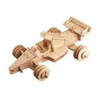 Сборная деревянная модель Wooden Toys Гоночный болид малый 
