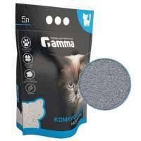 Наполнитель для кошачьего туалета Наполнитель для кошачьих туалетов Gamma 5 л бентонитовый комкующийся
