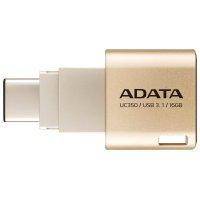 Флэш диск Type C ADATA Choice UC350 Gold 16GB (AUC350-16G-CGD)