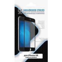 Защитное стекло для экрана DF для Apple iPhone XR/11 1 шт, с аппликатором для разглаживания, черный [df (black)] iColor-19 black