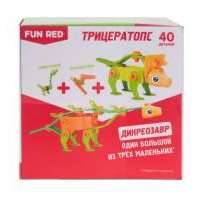 Конструктор гибкий Fun Red Трицератопс, (40 дет.) 
