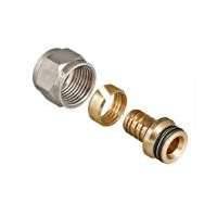 Обжимной коллекторный соединитель для полимерной PEX трубы Valtec VTc.709.N.1604