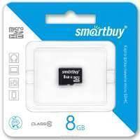 Карта памяти MicroSD Smartbuy 8GB Class4 без адаптера black