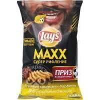 Чипсы Lays Maxx Куриные крылышки барбекю 145г 