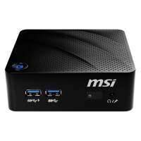 Неттоп MSI Cubi N 8GL-025RU, Intel Celeron N4000, DDR4 4Гб, 256Гб(SSD), Intel UHD Graphics 600, Windows 10, черный [9s6-b17111-025] 9S6-B17111-025