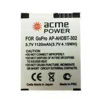 Аккумулятор ACMEPOWER , 3.7В, 1120мAч, для экшн-камер GoPro Hero3/3+ AP-AHDBT-302