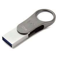 Флешка USB SILICON POWER Mobile C80 32Гб, USB3.1, серебристый и черный [sp032gbuc3c80v1s] SP032GBUC3C80V1S