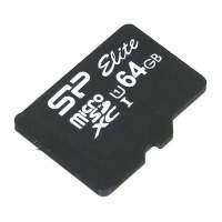 Карта памяти microSDXC UHS-I SILICON POWER 64 ГБ, 85 МБ/с, Class 10, , 1 шт. SP064GBSTXBU1V10