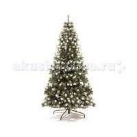 Царь Елка Ель искусственная Императорская заснеженная с шишками 185 см