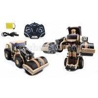 Радиоуправляемый робот 1toy Робот-трансформер Строительный каток на р/у