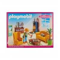 Конструктор Playmobil Кукольный дом Гостиная с камином 