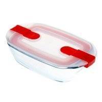 Блюдо прямоугольное с крышкой Pyrex Cook&Heat 17x10x5см 0.4л прямоугольное 